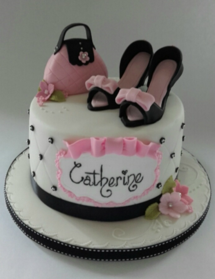 Shoe and Purse Birthday Cake