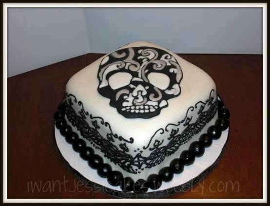 Skull Birthday Cake