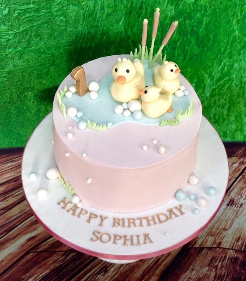 Sophia First Birthday Cake