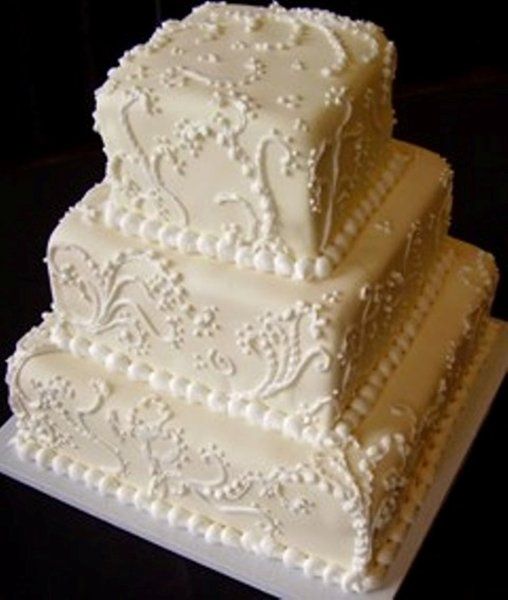 Square Wedding Cake