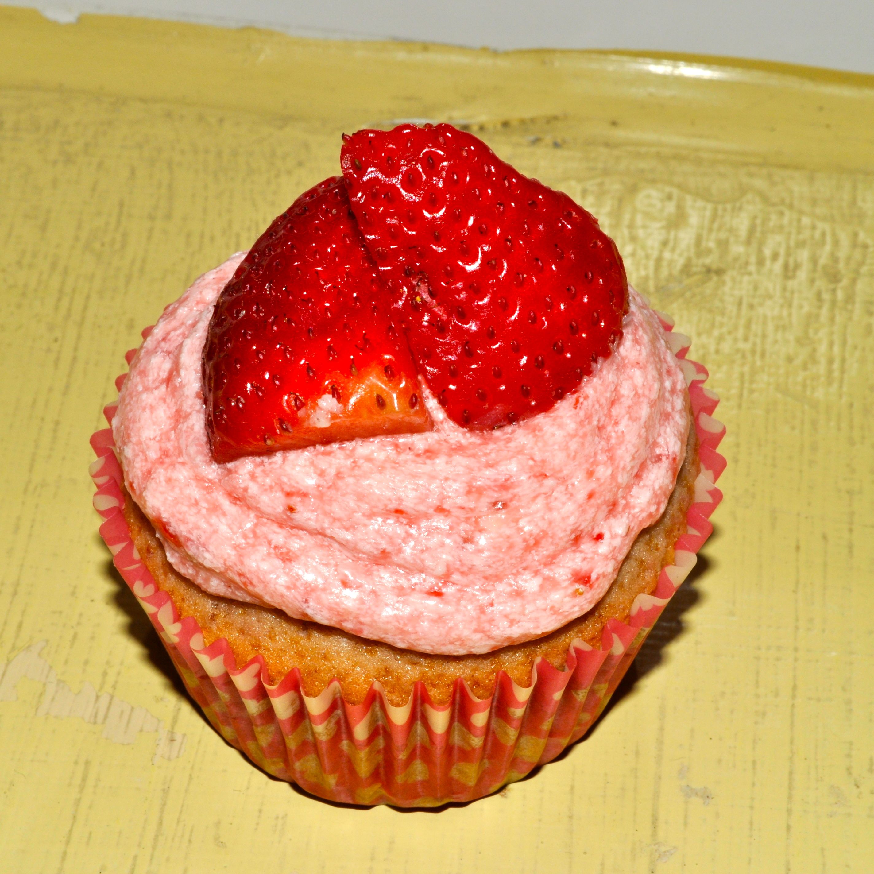 Strawberry Cupcakes Made From Scratch