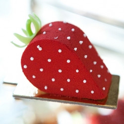 Strawberry Shaped Cake