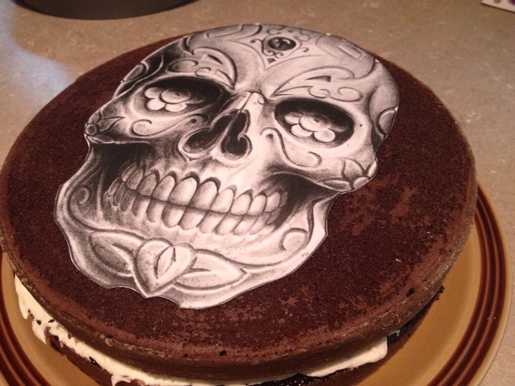 Sugar Skull Cake