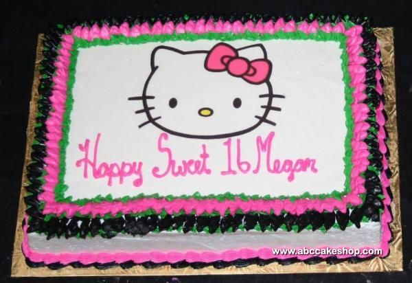 Sweet 16 Birthday Sheet Cakes