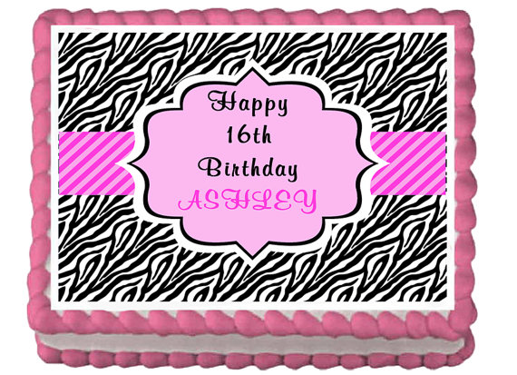 Sweet 16 Birthday Sheet Cakes