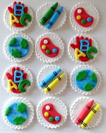 Teacher Cupcake Toppers