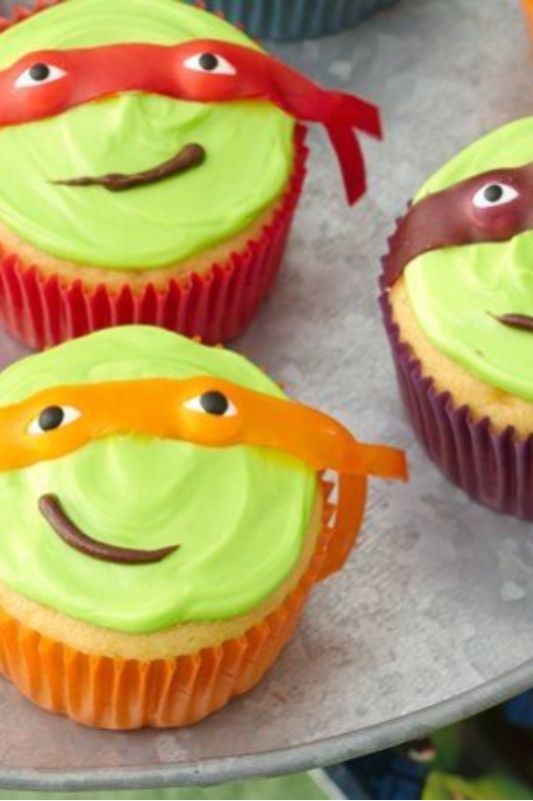 Teenage Mutant Ninja Turtle Cupcakes