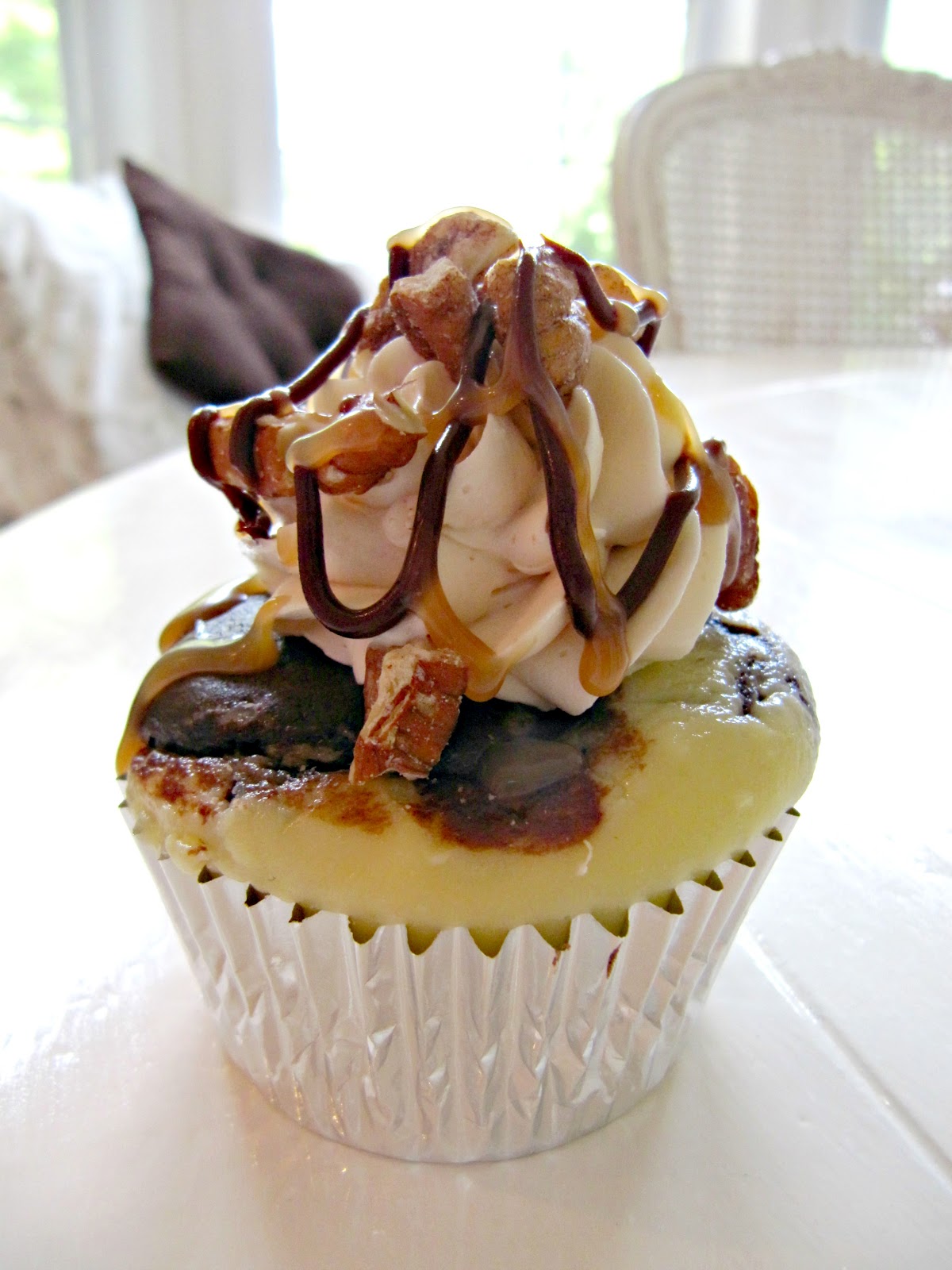 Turtle Cheesecake Cupcakes Recipe