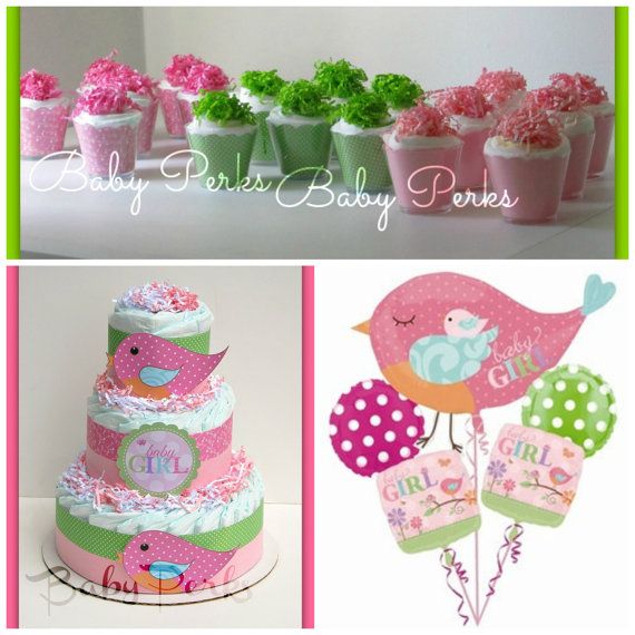 Tweet Baby Girl Shower Cake