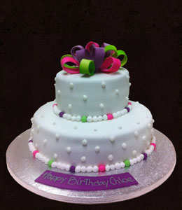 Two Tier Birthday Cake