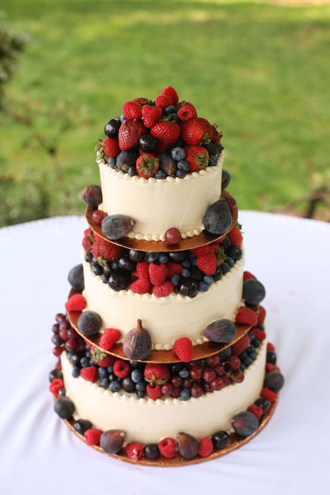 Wedding Cake with Fruit