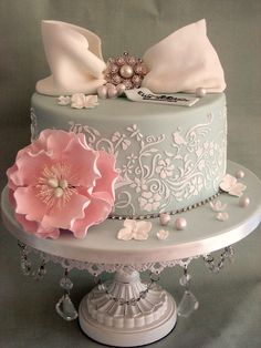 Wedding Style Birthday Cake