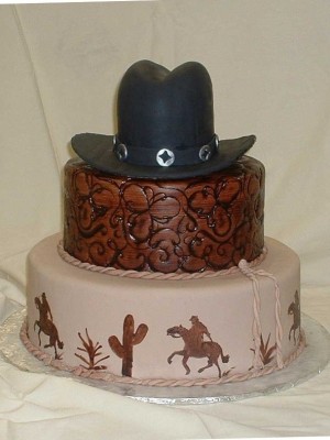 Western Cowboy Birthday Cake