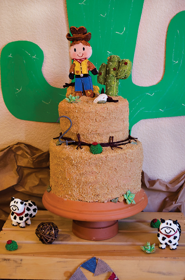 Western Themed Birthday Cake