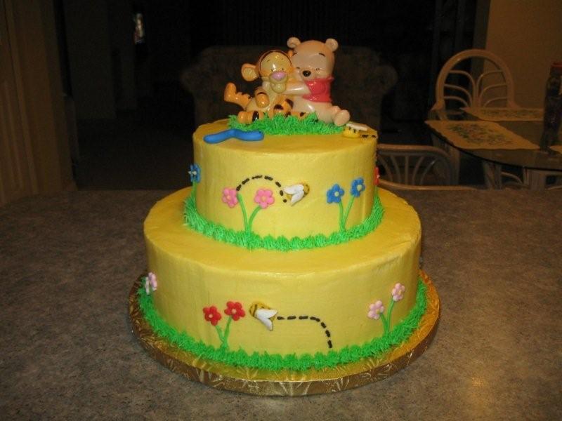 Winnie Pooh Baby Shower Cake