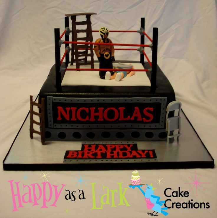 Wrestling Cake Theme