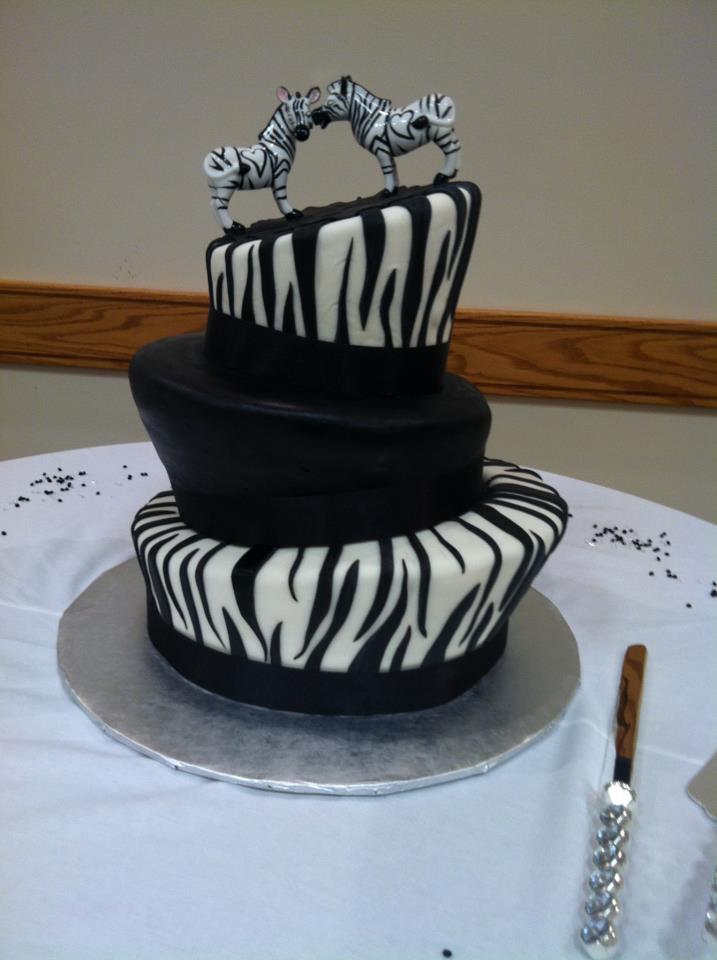 Zebra Wedding Cake