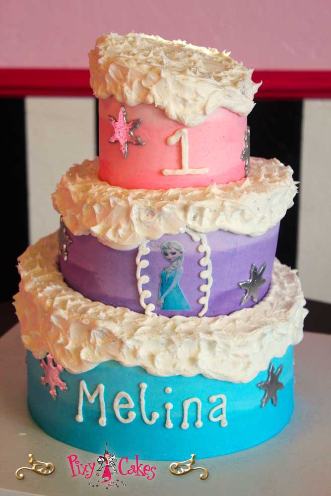 3 Tier Girl Birthday Cake