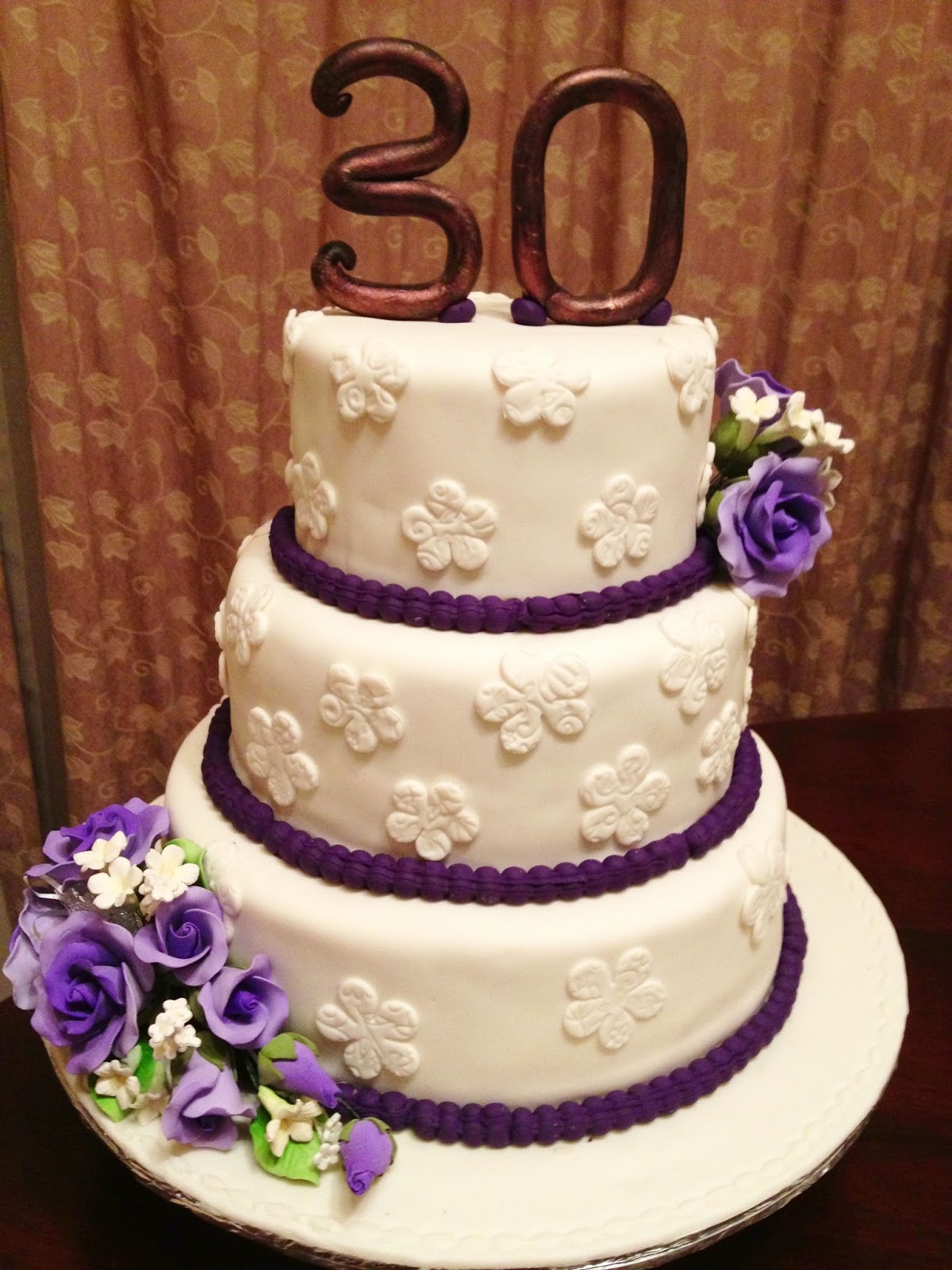 30th Wedding Anniversary Cake