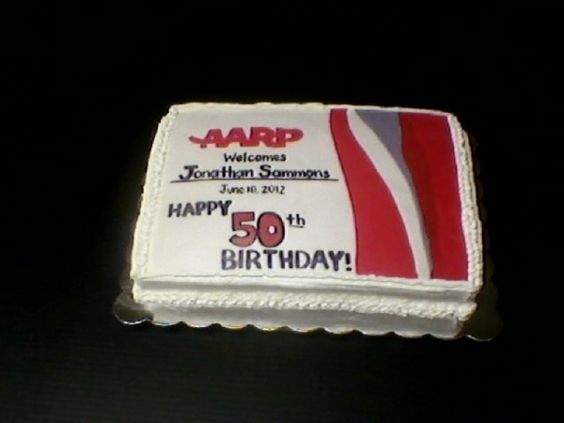 AARP 50th Birthday Sheet Cakes