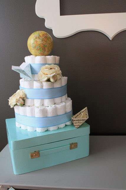 9 Photos of Adventure Travel Baby Shower Cakes