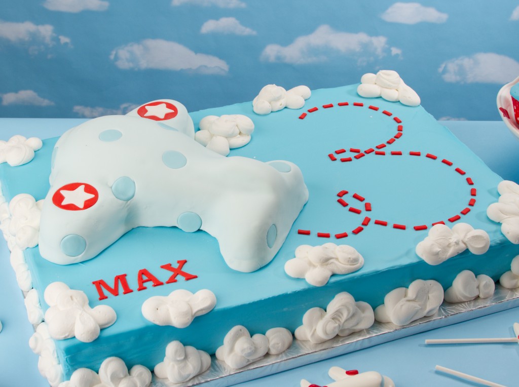 Airplane Birthday Sheet Cake