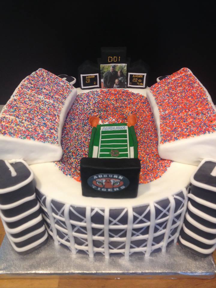 Auburn Football Birthday Cake