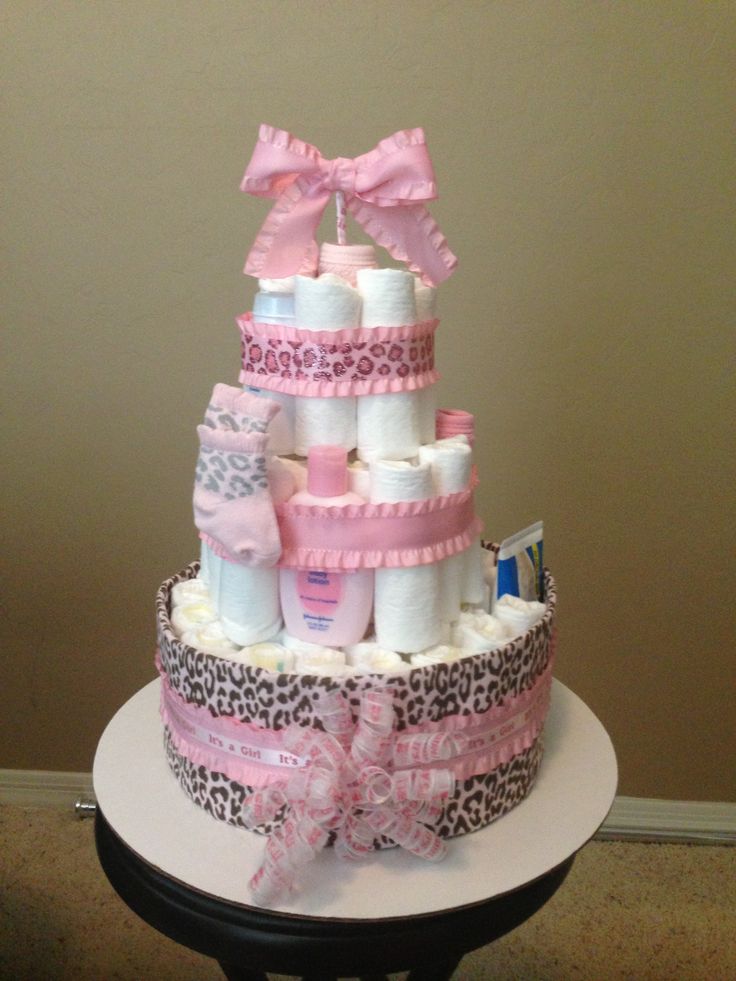 Baby Cheetah Diaper Cake