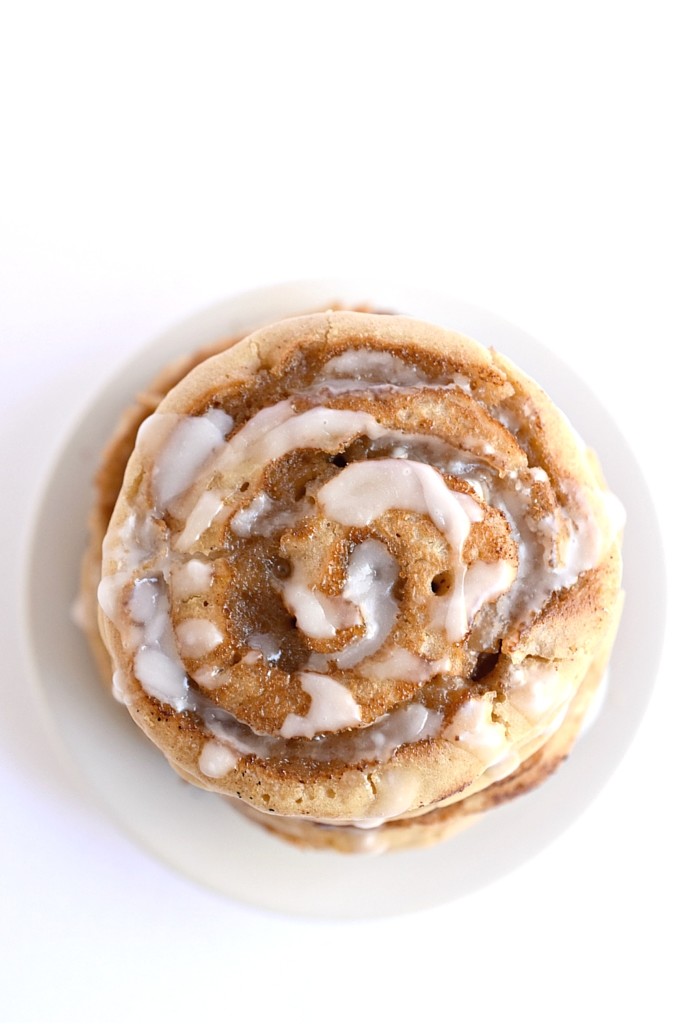 Baby Eating Cinnamon Rolls