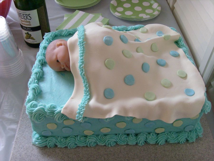 Baby Shower Blanket Cake