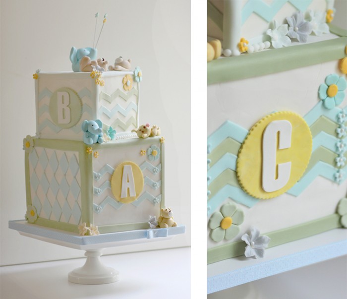 Baby Shower Cake Blocks