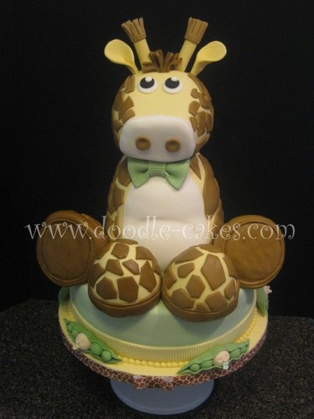 Baby Shower Giraffes Cake