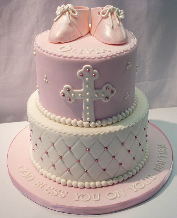 Baptism Christening Cake for Girl