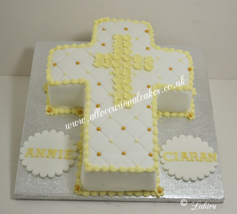 Baptism Cross Cake