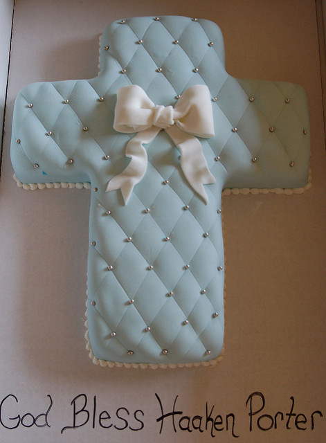 Baptism Cross Cake