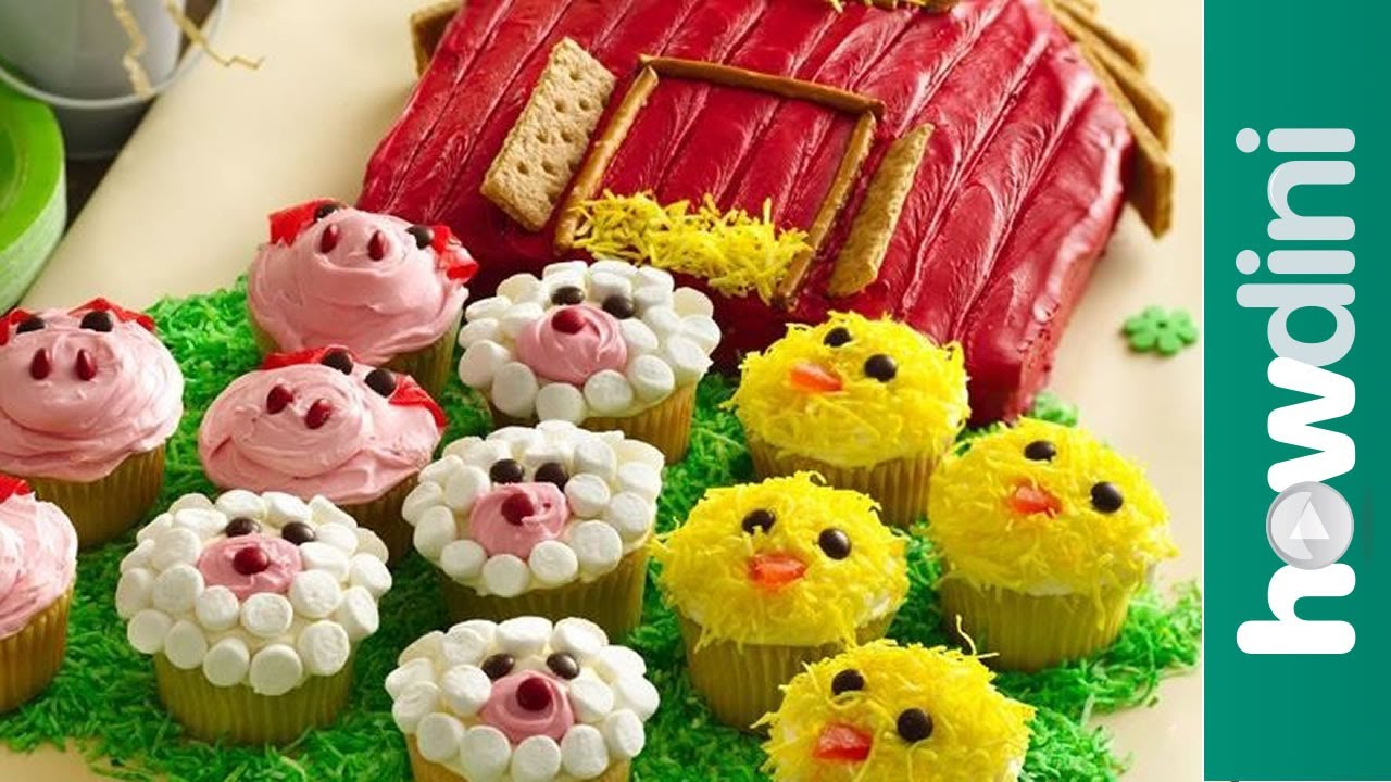 8 Photos of Barnyard Birthday Cupcakes