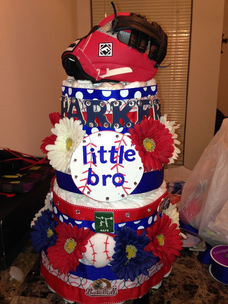 Baseball Themed Baby Shower Cake