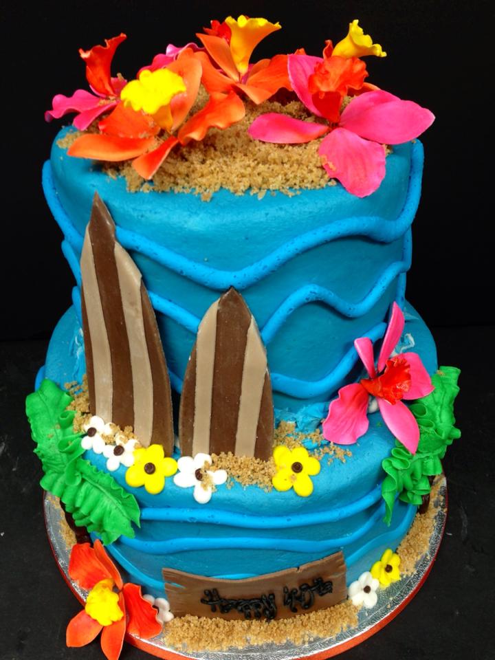 Beach Birthday Cake