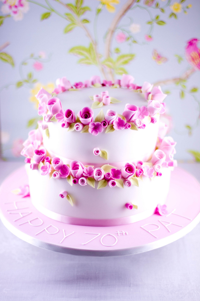 Beautiful Flower Birthday Cake