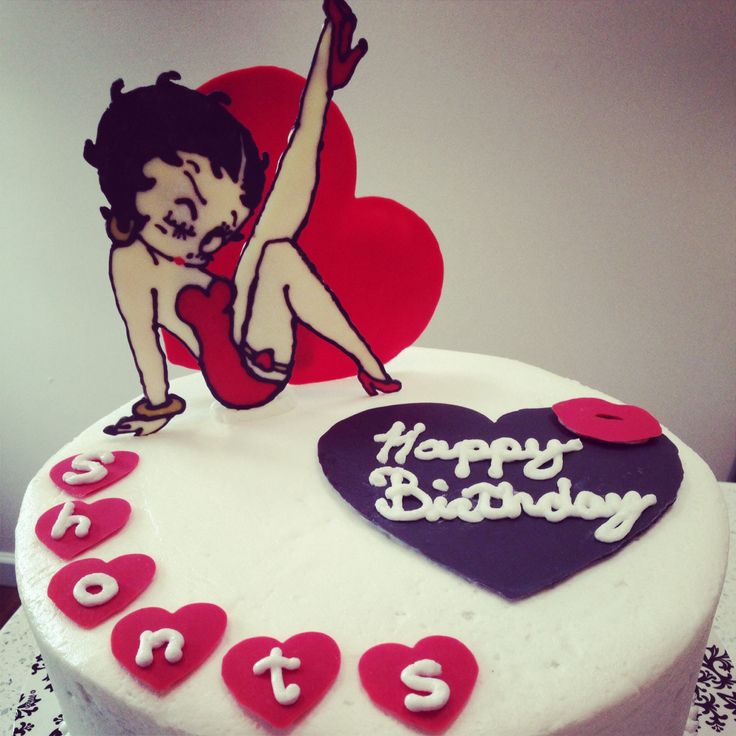 Betty Boop Birthday Cake