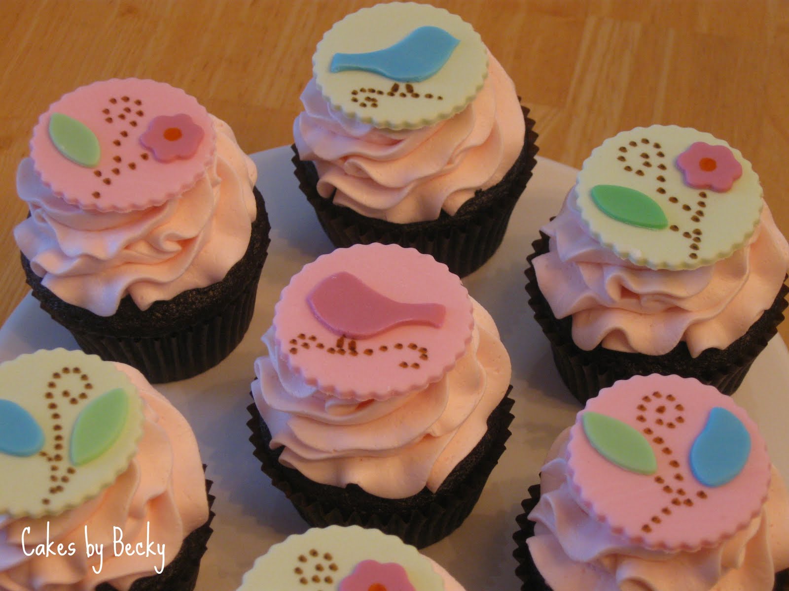 Bird Baby Shower Cupcakes Ideas