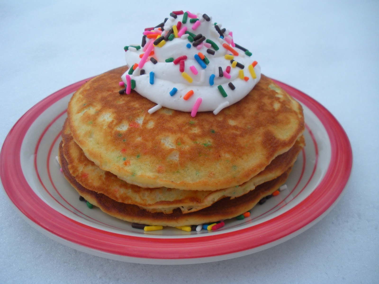 Birthday Cake Pancakes Funfetti