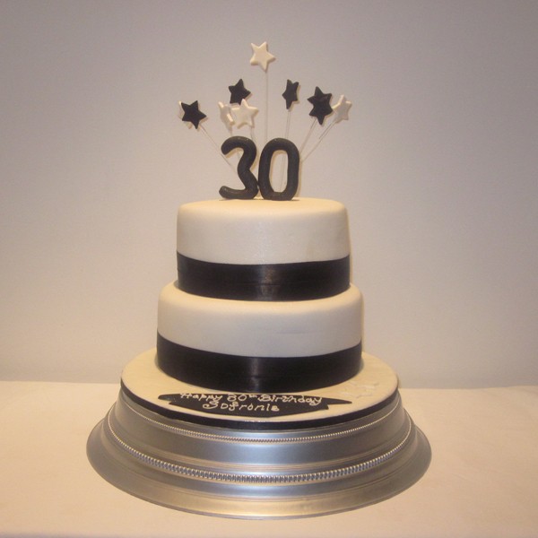 6 Photos of White Two Tier Birthday Cakes