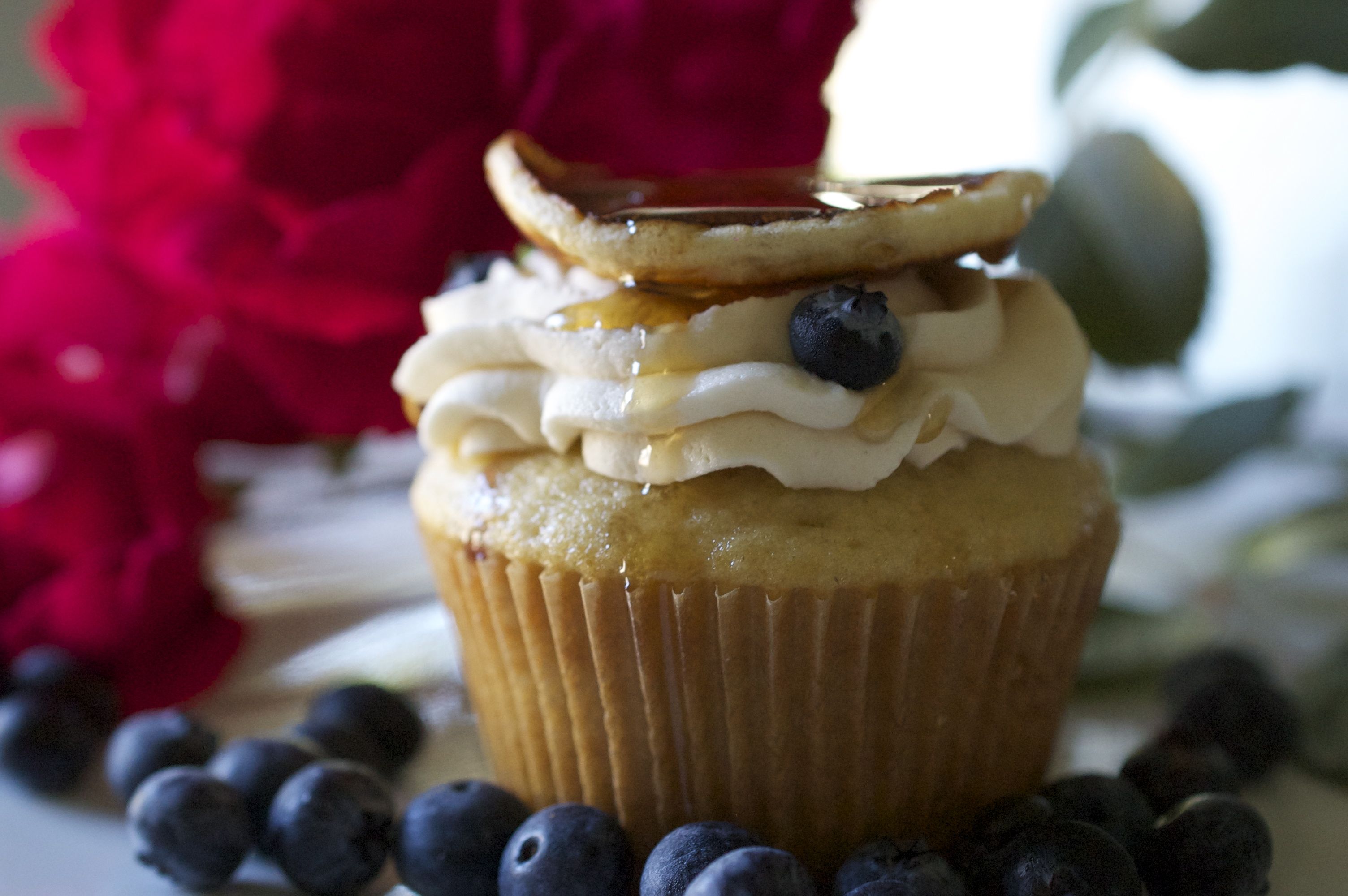 Blueberry Pancake Cupcakes