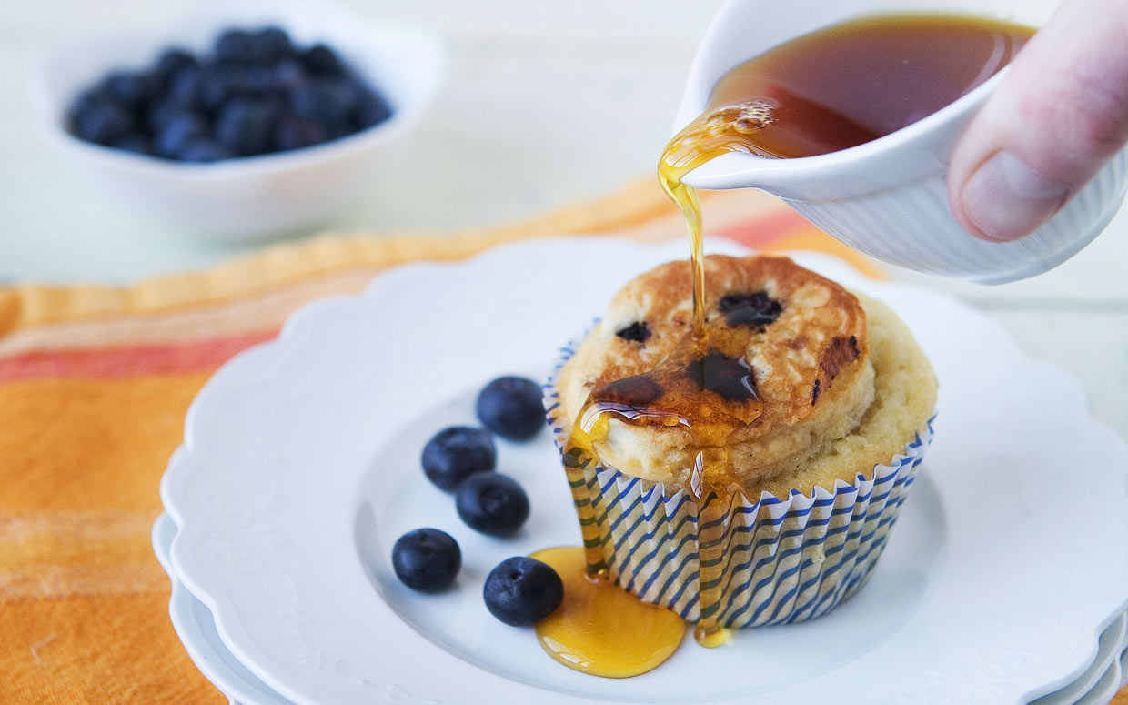 Blueberry Pancake Cupcakes