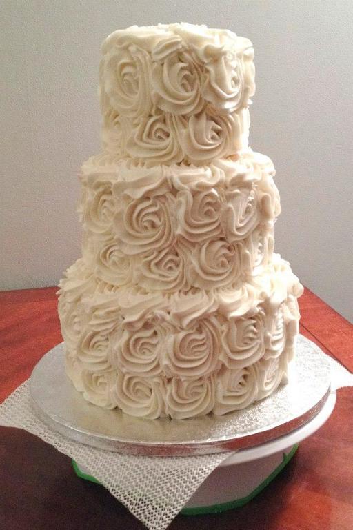 Buttercream Rosette Wedding Cake