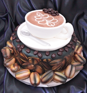 8 Coffee Cups As Cakes Photo Coffee Birthday Cake Coffee Cup