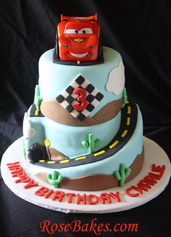 Cars Lightning McQueen Birthday Cake