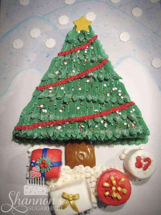 Chocolate Sheet Cake Christmas Tree