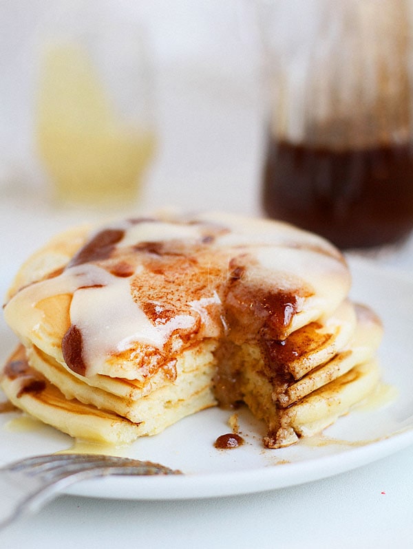 Cinnamon Roll Pancakes